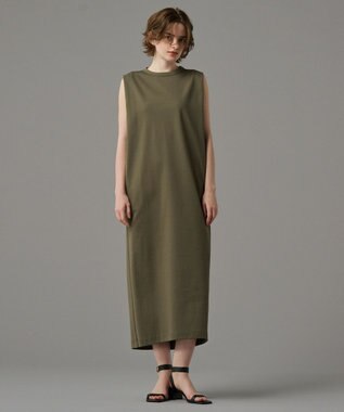 uncrave ダブルフェイスジャージー ワンピース カーキ