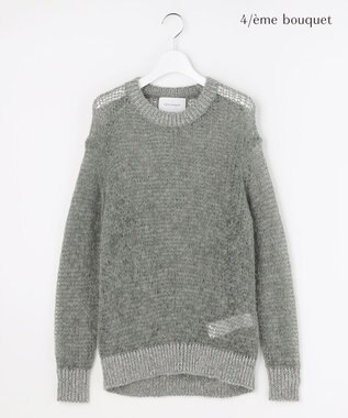 自由区 【カトリエムブーケ】Mohair lumineuxラメプルオーバ ーニット