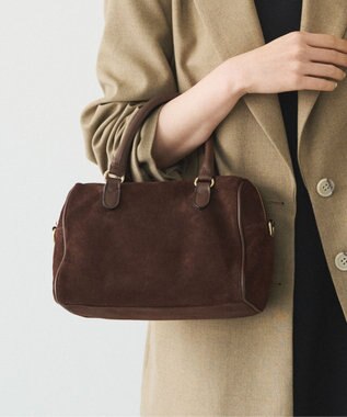 russet  スエード2WAYミニボストンバッグ(CE-1570-WEB) D.Brown