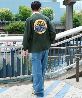 WEGO 【ユニセックス着用ITEM】サークルロゴBIG　T（LS） ダークグリーン