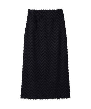 earth music&ecology フリンジナロースカート Black