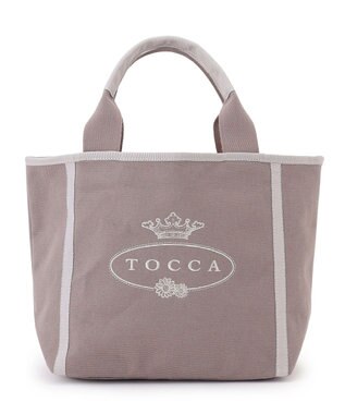 TOCCA BOW BRIDGE CANVAS TOTE トートバッグ ライトグレー系