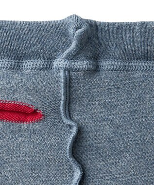 MIKI HOUSE HOT BISCUITS 【70-100cm】 顔ドン のびのび ベビースパッツ インディゴブルー