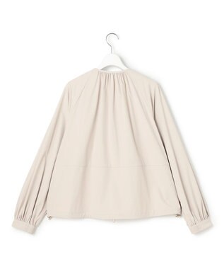 23区 L 【先行予約】2WAYストレッチタフタ ギャザーブルゾン ベージュ系