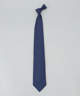 GOTAIRIKU 日本縫製/オリジナル柄【Fermo Fossati】ネクタイ_小紋柄 ネイビー系8