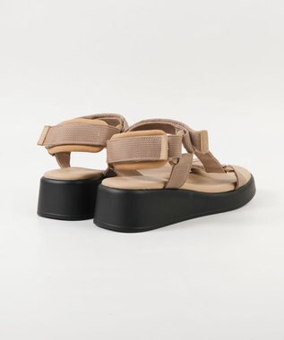 BONTRE 【pied du lapan/ピエドラパン】厚底ベルクロスポーツサンダル/50752ZI ベージュ