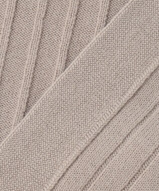 自由区 【洗える】ウールミックス ミドル丈カーディガン ライトグレー系