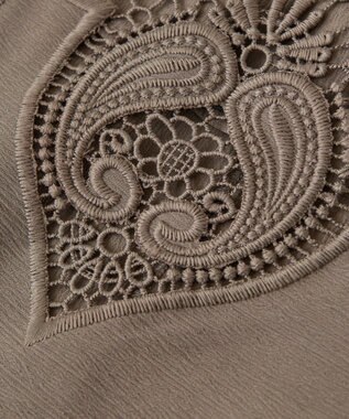 Green Parks ■ＥＳＣＡＲ　フロントレースキャミワンピース Gray Beige