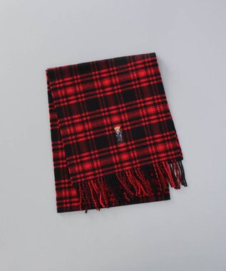 AURORA 【 POLO RALPH LAUREN（ポロ ラルフ ローレン） 】 Polo ベア　フリンジ　ウールスカーフ