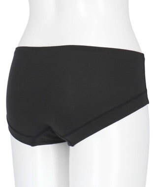 une nana cool リニューアル【綿混】ビタードットコットン ショーツ ブラック