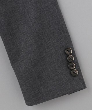 GOTAIRIKU 【AIRY MOVE / セットアップ対応】ウォッシャブルウールトロピカル セットアップジャケット ライトグレー系