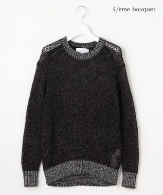 【カトリエムブーケ】Mohair lumineuxラメプルオーバ ーニット