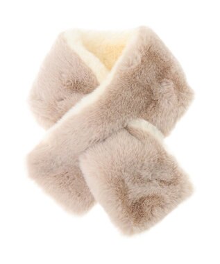 Green Parks リバーシブルフェイクファーティペット Ivory