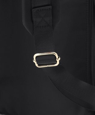 ICB 【A4サイズ収納可・容量約14L】8ポケットメタルファスナー ナイロンリュック ブラック［ゴールドファスナー］