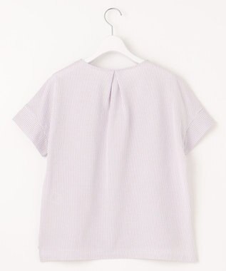 J.PRESS LADIES L 【WEB限定カラーあり・抗菌消臭・吸水速乾】サッカージャージー フレンチスリーブ カットソー ふじ色系1