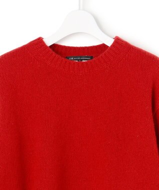 23区 L 【滝沢眞規子さん着用/洗える】レーシーヘムデザイン パフスリーブ ニット レッド系