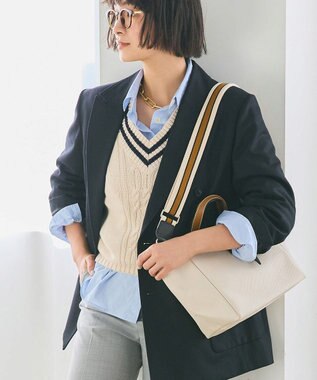 TOPKAPI 【Breath TOPKAPI】アクリルラインショルダーベルト38㎜ キャメル