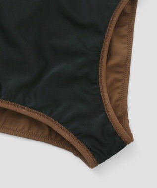 San-ai Resort（三愛水着楽園） 【SALE】インポートファブリック　ワンピース水着 ブラウン