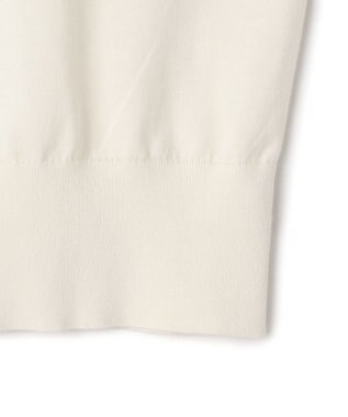 BEIGE， JULIE / コットンシルク 異素材プルオーバーニット Ecru