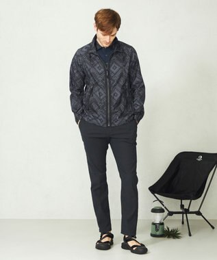 JOSEPH ABBOUD MOUNTAIN 【UNISEX】ポケッタブル ネイティブモチーフリップブルゾン ネイビー系7