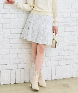 プリーツミニ スカート