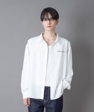 WEGO ワンポイントルーズシャツ（LS）