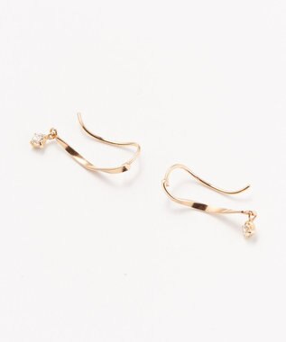 Phoebe 【K10】スウィングビジューピアス&イヤリング ゴールド