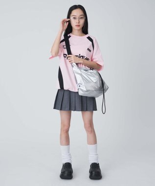 WEGO 【CONVERSE/ユニセックス着用ITEM】別注CONVERSEドローコードショルダーバッグ シルバー