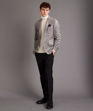 JOSEPH ABBOUD 【ウエストも伸びる！/ハイパワーストレッチ/洗える】2WAYストレッチ メルトンジャージーパンツ グレー系