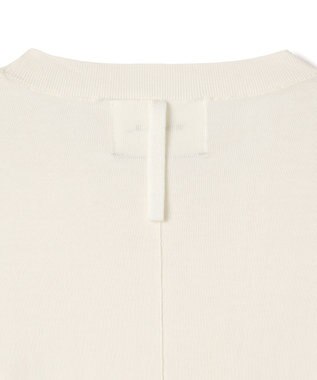 BEIGE， JULIE / コットンシルク 異素材プルオーバーニット Ecru