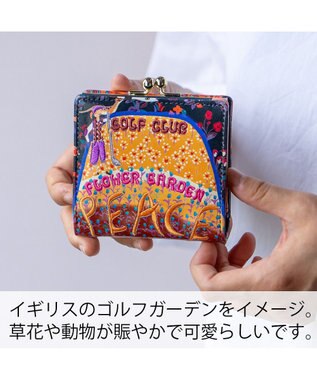 tsumori chisato CARRY ガーデンゴルフクラブ がま口 ミニ財布 2つ折り財布 ブラック