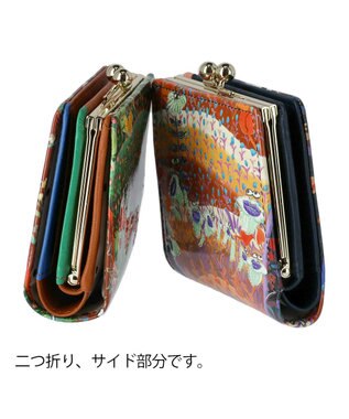 tsumori chisato CARRY ガーデンゴルフクラブ がま口 ミニ財布 2つ折り財布 ブラック