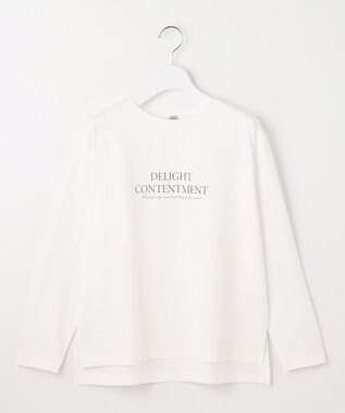 J.PRESS LADIES L ロゴ ロングスリーブ Tシャツ ホワイト系