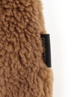 23区 VIOLAｄ’ORO エコムートン チェーンショルダー トートバッグ ブラウン系