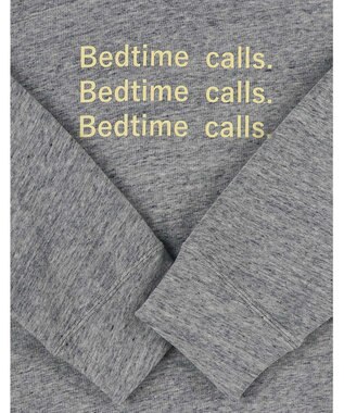 une nana cool 【綿混】あくびのお嬢さんの裏毛フーディーパジャマ グレー