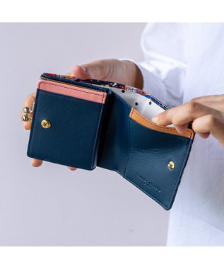 tsumori chisato CARRY ガーデンゴルフクラブ がま口 ミニ財布 2つ折り財布 ブラック