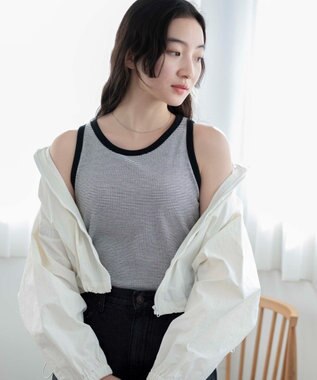 WEGO 【カップ付き】なちゅ盛れカップインタンク ホワイトボーダー