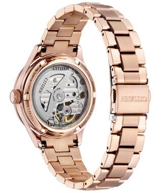CITIZEN 【機械式腕時計 オープンハート】桜の花びらが水面を美しく彩る情景をモチーフにした限定モデル PC1015-59W ピンクゴールド