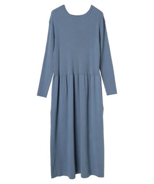 Green Parks ・Ｐｅｔｉｔ　Ｆｌｅｕｒ　フレアニットワンピース Blue