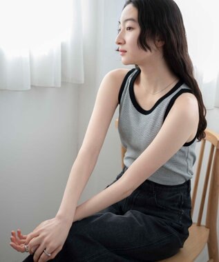 WEGO 【カップ付き】なちゅ盛れカップインタンク ホワイトボーダー