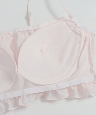 WEGO 【ブラトップ＆ショーツセット】Liliane　Ciel　シフォンフリル ホワイトアイボリー