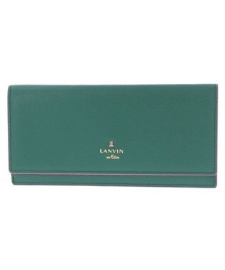 LANVIN en Bleu リム 被せ薄マチ長財布