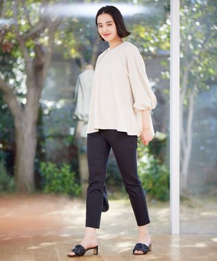 UNFILO 【セットアップ対応/ストレッチ】BEAUTY MOVE ブラウス アイボリー