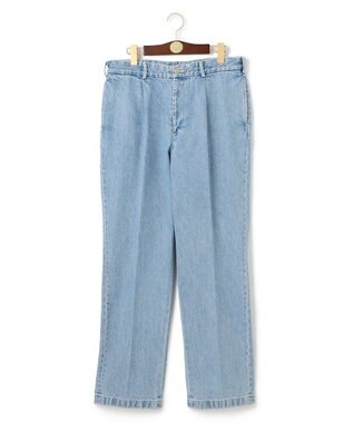 J.PRESS MEN 【J.PRESS ORIGINALS】SHIOTA DENIM PIPED STEM 1TUCK / JAPAN MADE サックスブルー系