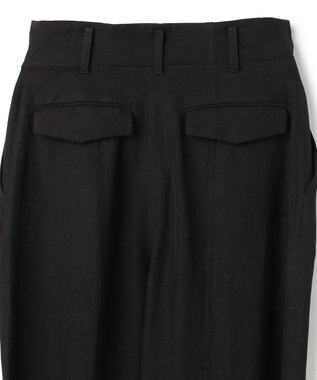 BEIGE， BERNARD / リネン混 ヘムタグ 2WAYパンツ Black