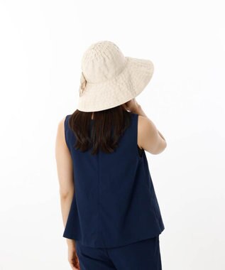 AURORA LANVIN en Bleu （ランバン オン ブルー）ポケッタブルグログランブレードハット ベージュ