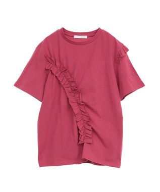 Green Parks ・Ｐｅｔｉｔ　Ｆｌｅｕｒ　アシンメトリーフリルＴＥＥ Gray Mixture