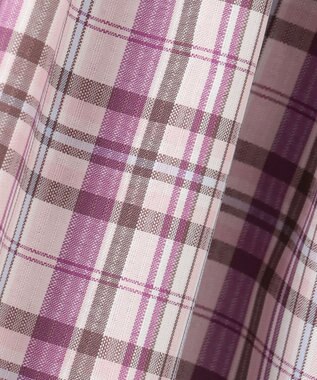 ANY KIDS チェックドッキングワンピース ピンク