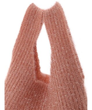 Green Parks ・ＴＯＲＣＨ　ラメニットバッグ Pink