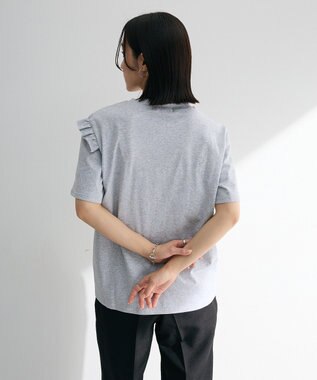 Green Parks ・Ｐｅｔｉｔ　Ｆｌｅｕｒ　アシンメトリーフリルＴＥＥ Gray Mixture